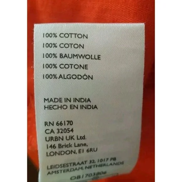 NEW FREE PEOPLE PATTI COTTON CROPPED RED PANTS SZ 8 - Picture 10 of 10